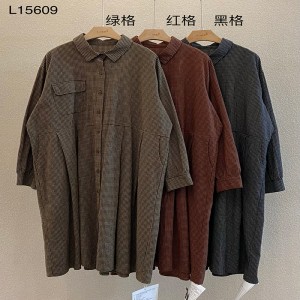 Design flessibile Minimalista Colore solido Casuale Colore Stampato cotone di colore e lino sovradimensionato personalizzato 15609 Camicie Camicie